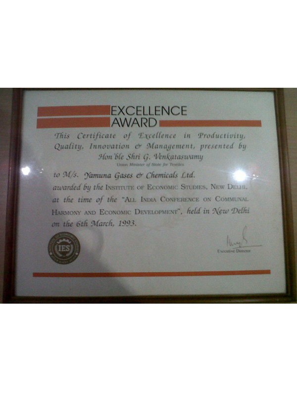 Excellence Award