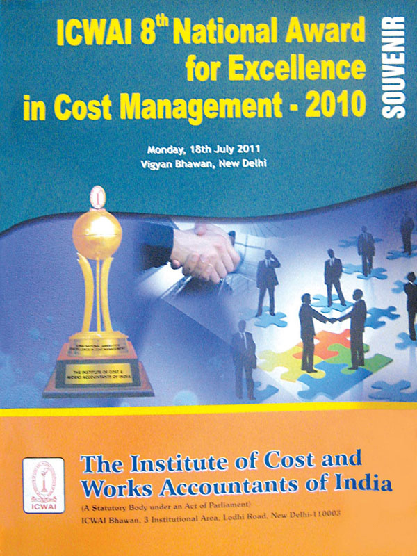 ICWAI 8th National Awards for Excellence in Cost Management 2010
