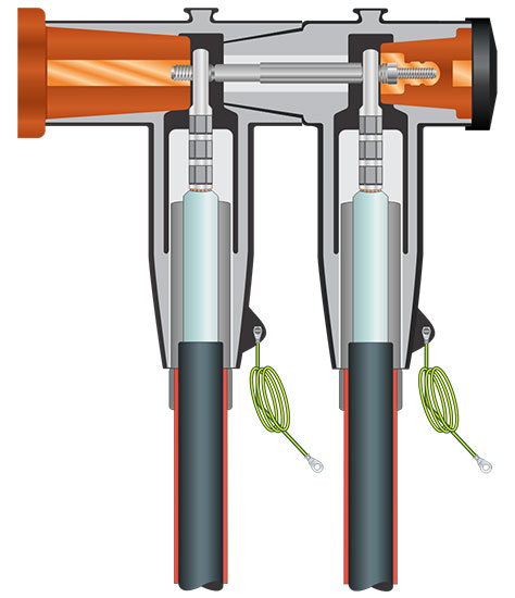  Pre Moulded T-Connectors (Front & Rear) up to 36kV 630A (for Type-C Bushing)